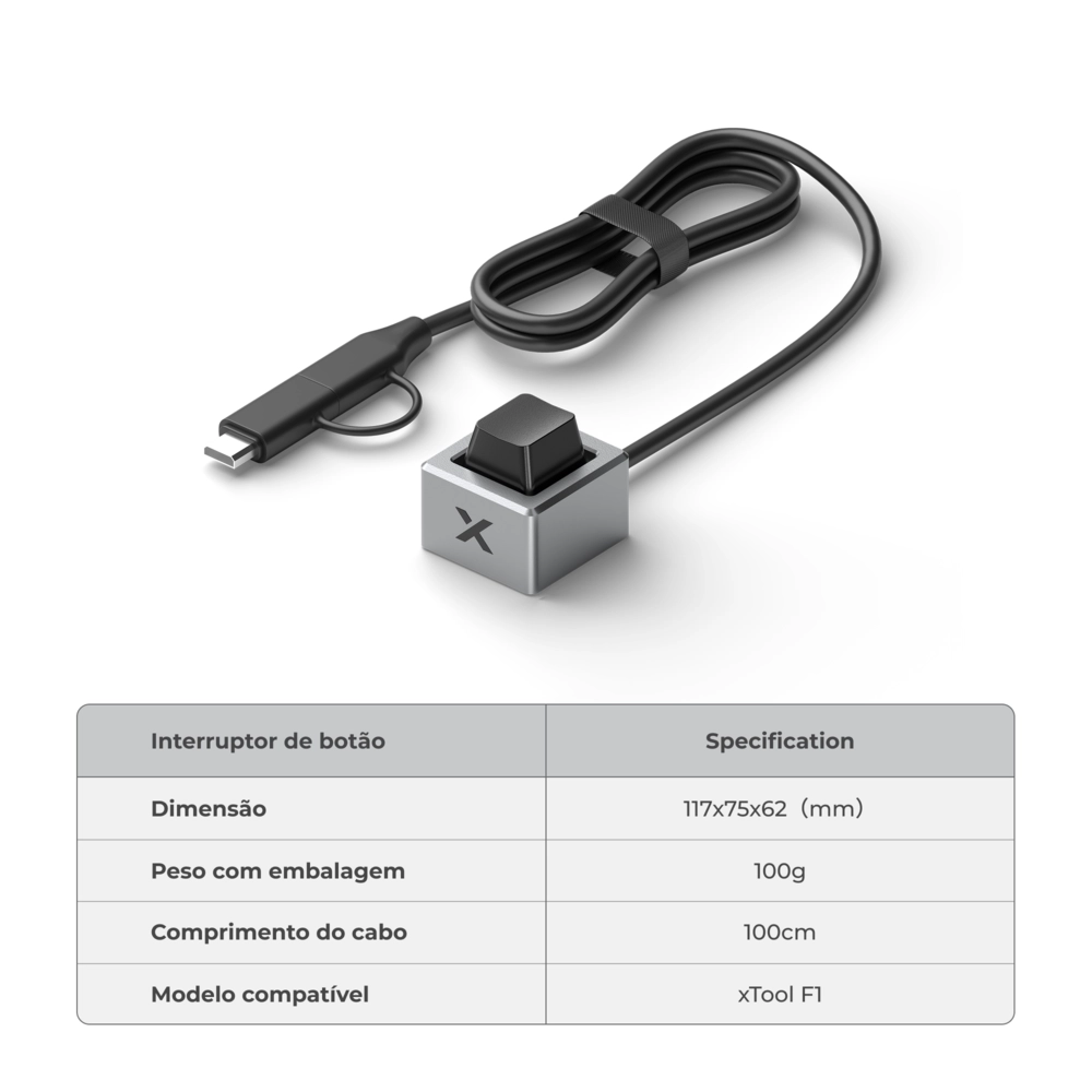 Botão de mesa Switch para Xtool F1