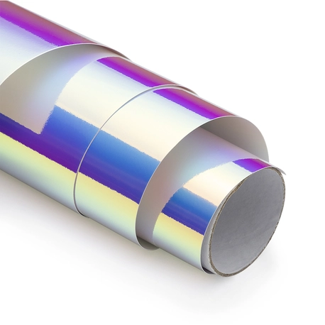Adesivo Vinil Brilha no Escuro - Azul Holográfico - Mimo - 30,5 cm x 61 cm - 1 Unid