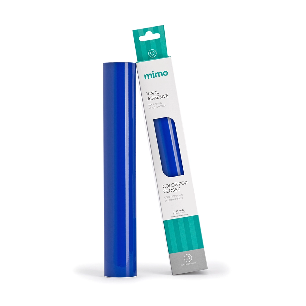 Adesivo Vinil Color Pop Brilho - Azul Marinho - Mimo - 30,5 cm x 1,22 m - 1 Unid