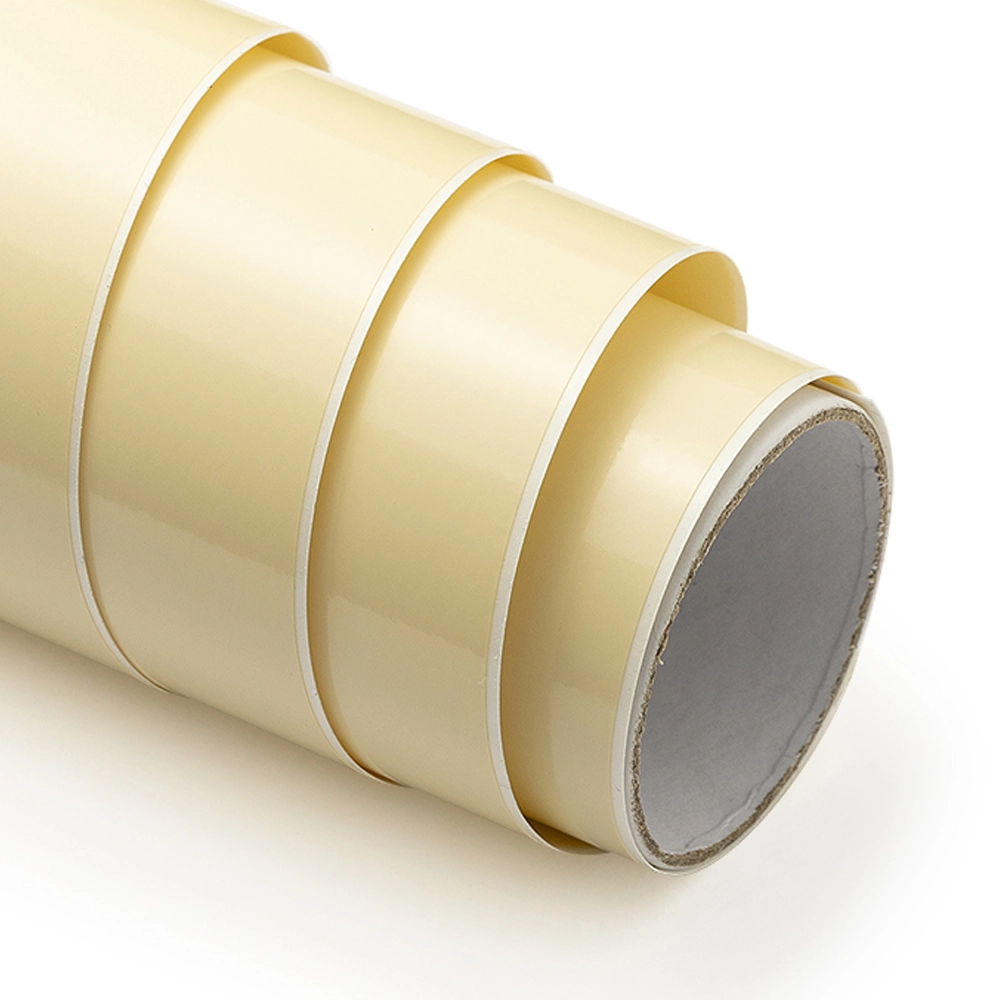 Adesivo Vinil Color Pop Brilho - Creme Baunilha - Mimo - 30,5 cm x 1,22 m - 1 Unid