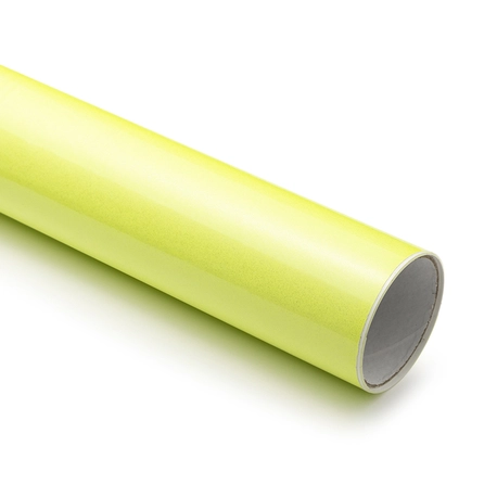 Adesivo Vinil Thermal Color - Frio - Amarelo Neon Perolizado para Vermelho - Mimo - 30,5 cm x 61 cm - 1 Unid