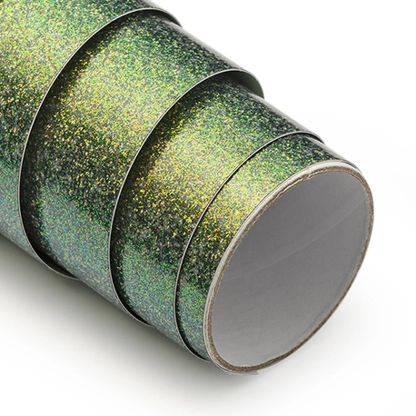 Adesivo Vinil Glitter Holográfico - Ouro Místico - Mimo - 30,5 cm x 1,22 m - 1 Unid