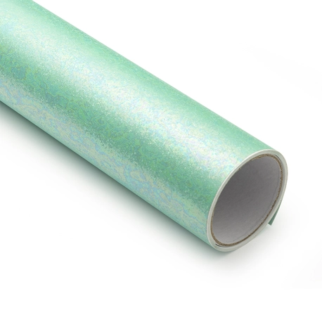 Adesivo Vinil Glitter Estelar - Azul Tiffany - Mimo - 30,5 cm x 1,22 m -  1 Unid