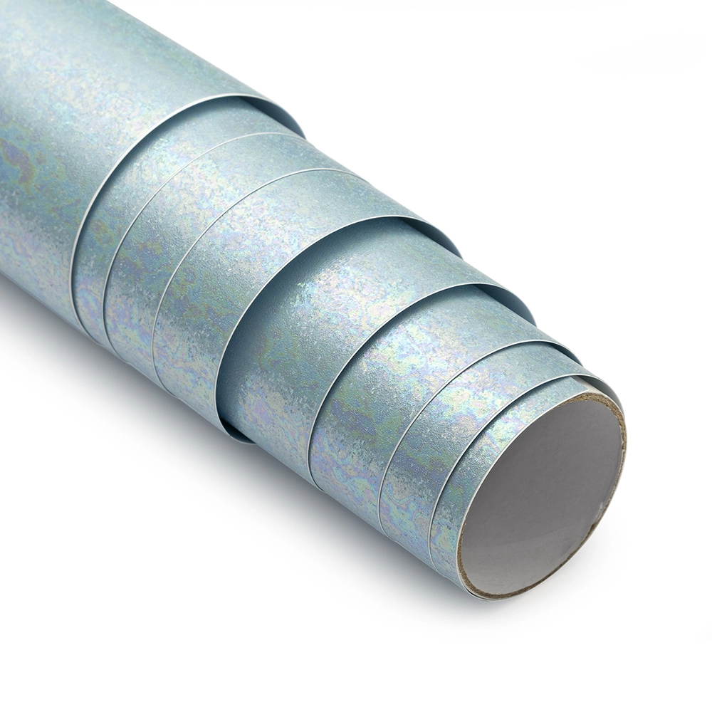 Adesivo Vinil Glitter Estelar - Azul Claro - Mimo - 30,5 cm x 1,22 m