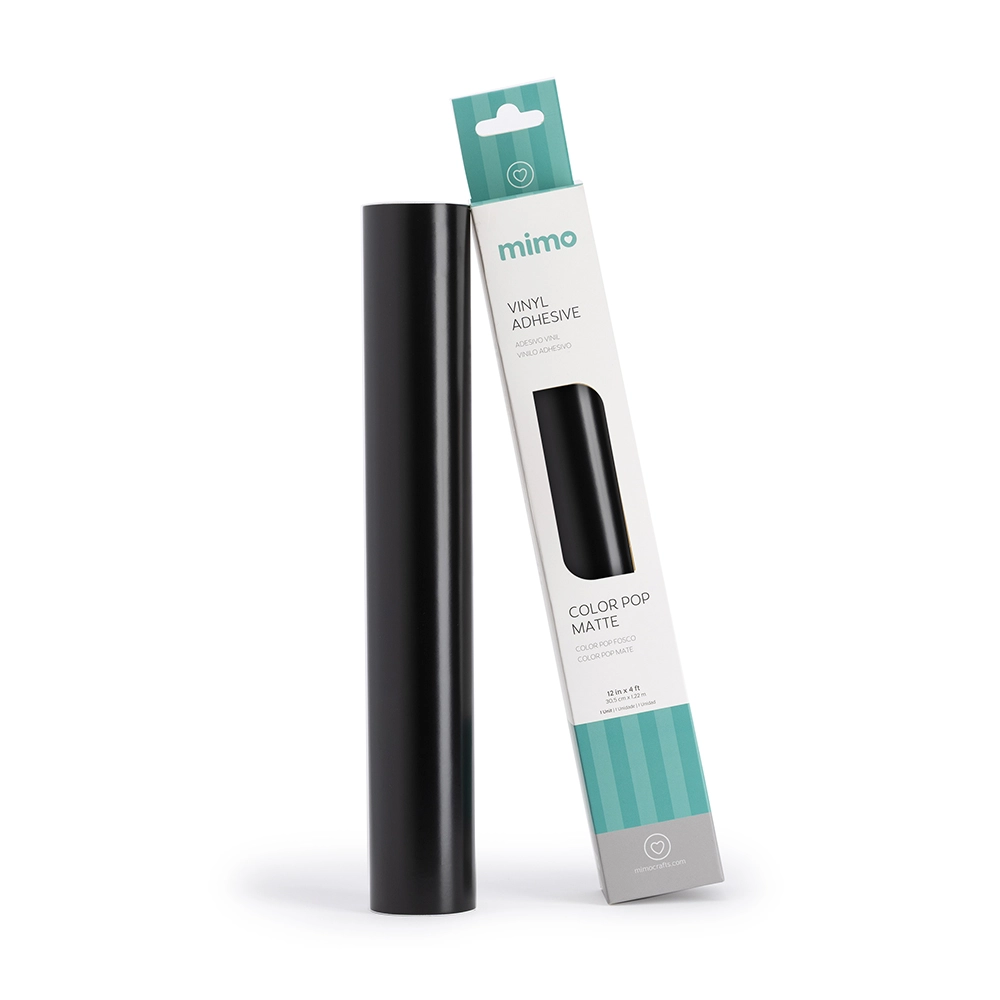 Adesivo Vinil Color Pop Fosco - Preto Absoluto - Mimo - 30,5 cm x 1,22 m - 1 Unid