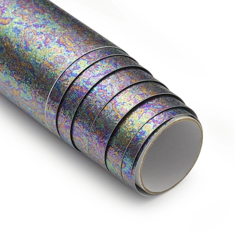Adesivo Vinil Glitter Estelar - Azul Cosmos - Mimo - 30,5 cm x 1,22 m - 1 Unid