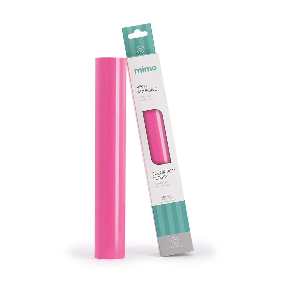 Adesivo Vinil Color Pop Brilho - Rosa Pink - Mimo - 30,5 cm x 1,22 m - 1 Unid