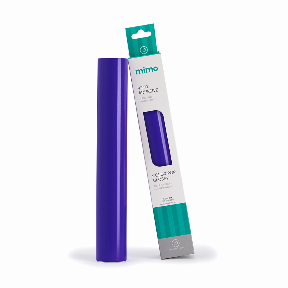Adesivo Vinil Color Pop Brilho - Roxo Puro - Mimo - 30,5 cm x 1,22 m - 1 Unid
