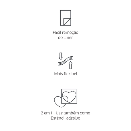 Máscara de Transferência Fixação - Forte - Mimo - 30,5 cm x 1,22 m - 1 Unid