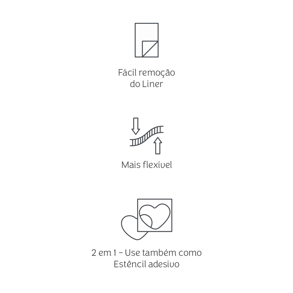 Máscara de Transferência Fixação - Forte - Mimo - 30,5 cm x 1,22 m - 1 Unid