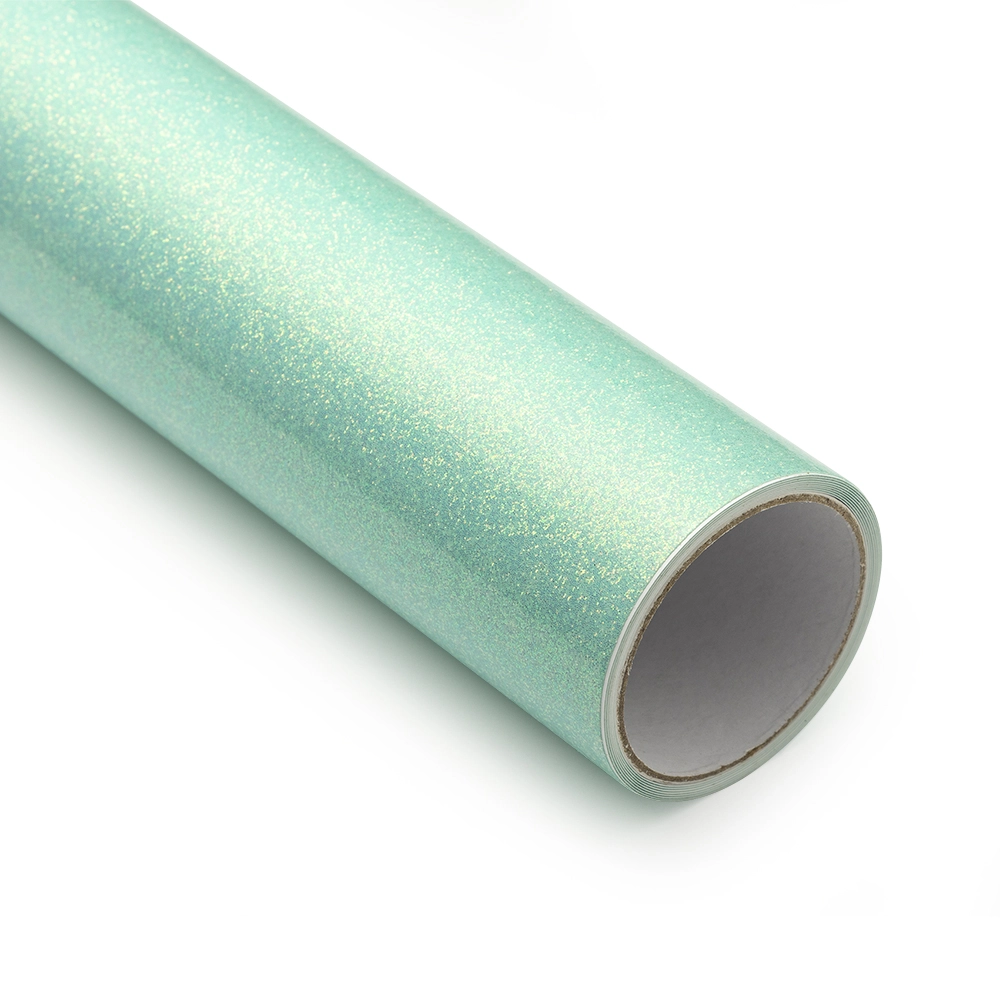 Adesivo Vinil Glitter Holográfico - Verde Mint - Mimo - 30,5 cm x 1,22 m - 1 Unid