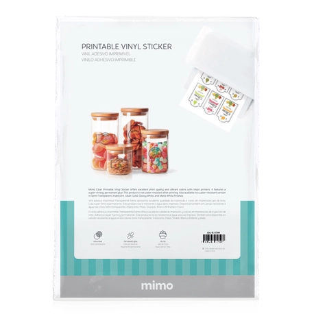 Vinil Adesivo Imprimível Transparente - Mimo - A4 10 fls