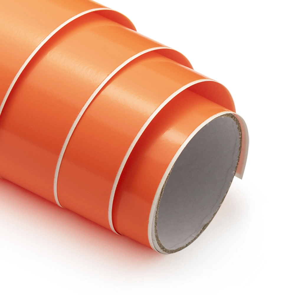 Adesivo Vinil Color Pop Brilho - Laranja Neon - Mimo - 30,5 cm x 1,22 m - 1 Unid