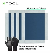 Tela revestida para impressora de tela a laser xTool Screen Printer 1.0 - 4 unids - 29,2 cm x 40,6 cm