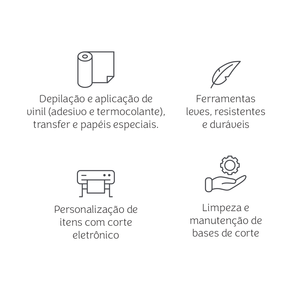 Kit de Ferramentas para papelaria personalizada Mimo – 5 Peças