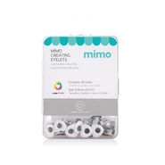 Ilhós Mimo Creating – Coração – Branco – 4,3mm – 50 Unids