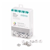Ilhós Mimo Creating – Coração – Branco – 4,3mm – 50 Unids