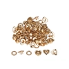 Ilhós Mimo Creating – Coração – Dourado – 4,3mm – 50 Unids