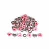 Ilhós Mimo Creating – Coração – Rosa Candy – 4,3 mm – 50 Unids