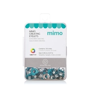 Ilhós Mimo Creating – Coração – Azul Claro – 4,3mm – 50 Unids