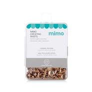 Rebite Dupla Face Mimo Creating – Redondo – Dourado – 8 – 6 – 3 mm – 50 Unids