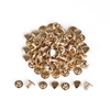 Rebite Dupla Face Mimo Creating – Redondo – Dourado – 8 – 6 – 3 mm – 50 Unids