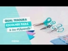 Tesoura de Precisão Antiaderente Premium - Mimo - 12,5 cm