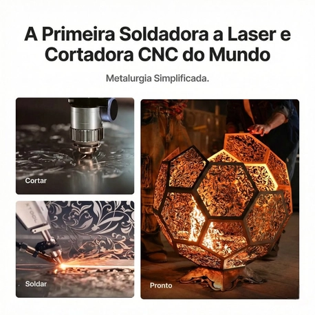 Equipamento de solda e corte em metal a laser CNC - xTool Metalfab