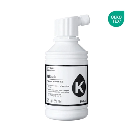 Tinta para Tecidos Apparel Printer xTool – Preta 500 ml – P5020890