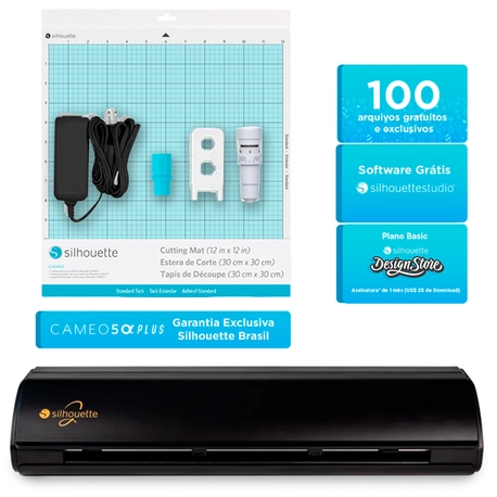 Silhouette Cameo 5 Alpha Plus - Preto Fosco – Máquina de Recorte