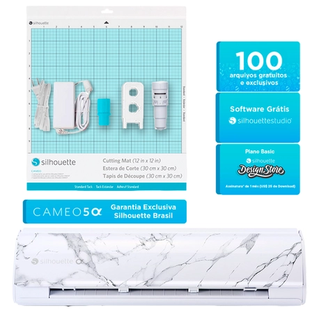 Silhouette Cameo 5 Alpha Bianco Carrara – Máquina de Recorte Avançada