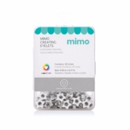 Ilhós Mimo Creating - Estrela - Branco - 4,3 mm - 50 Unids