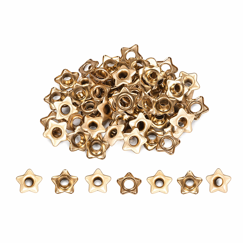 Ilhós Mimo Creating - Estrela - Dourado - 4,3 mm - 50 Unids