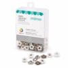 Ilhós Mimo Creating - Flor - Branco - 4,3 mm - 50 Unids