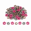 Ilhós Mimo Creating - Flor - Rosa Fúcsia - 4,3 mm - 50 Unids