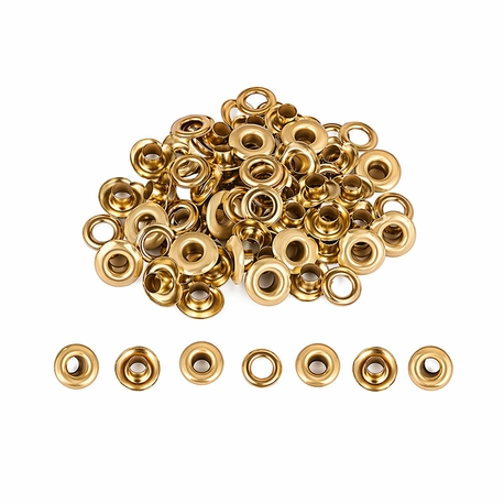 Ilhós Mimo Creating - Redondo - Dourado - 5 mm - 50 Unids