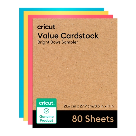 Papel Cartão Cricut Value 21,6 x 27,9 cm – 80 folhas