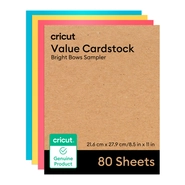 Papel Cartão Cricut Value 21,6 x 27,9 cm – 80 folhas