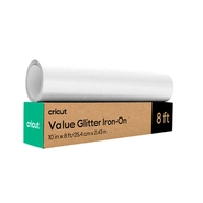 Transfer Termocolante Glitter Value Branco – Cricut – 25,4 x 2,4 metros – 01 Unid