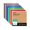 Vinil Value Fosco Sortido Arco-Íris – Cricut – 30,5 x 30,5 cm – 100 Folhas