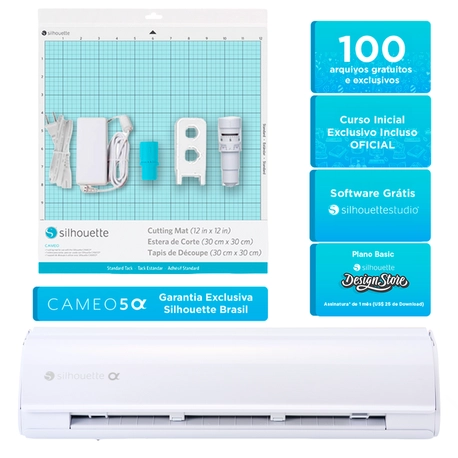 Silhouette Cameo 5 Alpha Branca + Curso Online de Iniciação