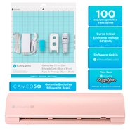Silhouette Cameo 5 Alpha Rosa Fosco + Curso Online de Iniciação