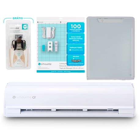 Silhouette Cameo 5 Alpha Branca + Kit Essencial com Base Eletrostática