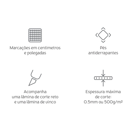 Mini Trimmer 2 em 1 Mimo -  Corte e vinco - A5 - 15,25 x 7,6 cm