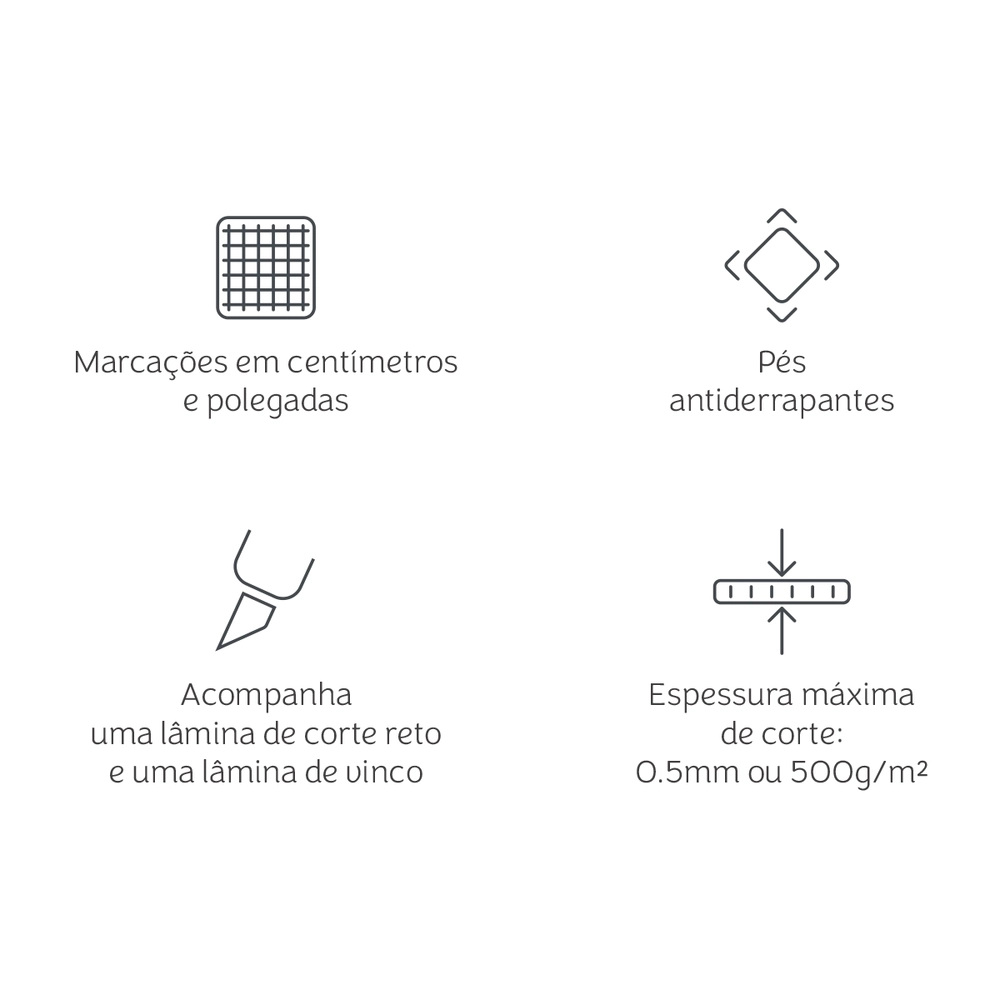 Mini Trimmer 2 em 1 Mimo -  Corte e vinco - A5 - 15,25 x 7,6 cm