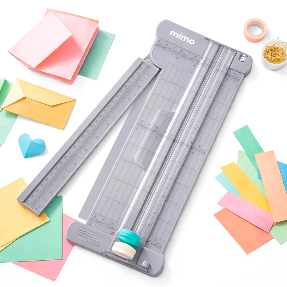 Trimmer 2 em 1 Mimo - Corte e vinco - A4 - 30,5cm x 35,5 cm com régua extensora