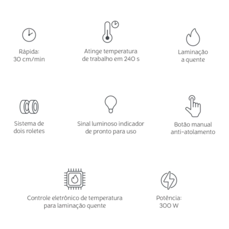 Laminadora Mimo Covering 2 Lite - A4 - 127 V