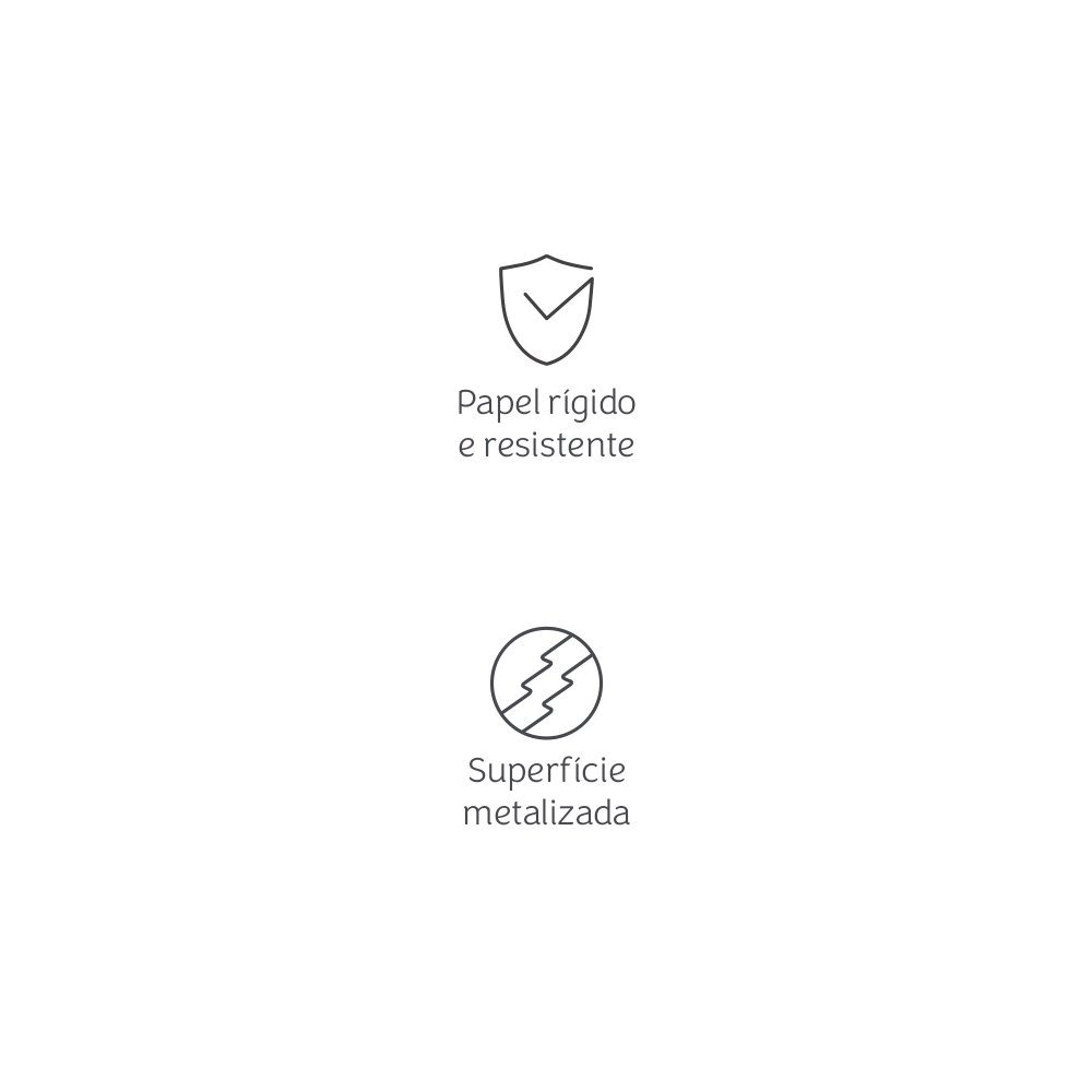 Papel Lamicote Mimo Prata - A4 -  230 g - 10 folhas