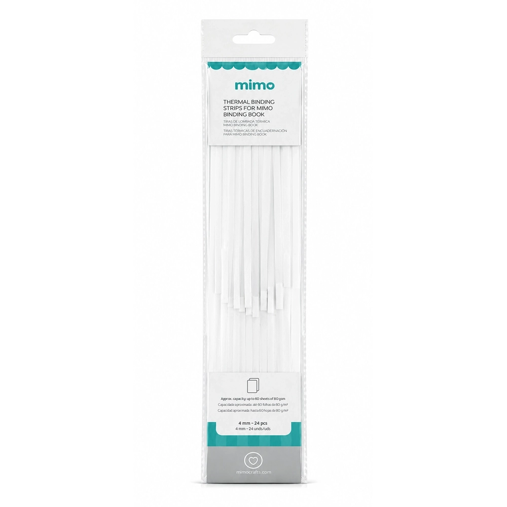 Tiras de Cola para Encadernação Mimo Binding Book – 4mm x 285mm – 24 unids