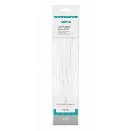 Tiras de Cola para Encadernação Mimo Binding Book – 6mm x 285mm – 24 unidades